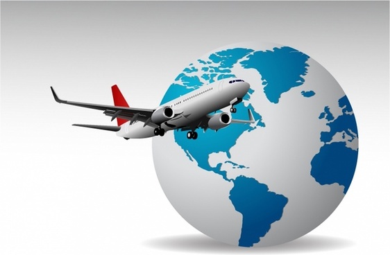 Travel Plane Map Free Vector Download 562x368 Travel Plane Map Free Vector Download