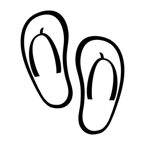 490x490 Flip Flop Shoe Vector Icon