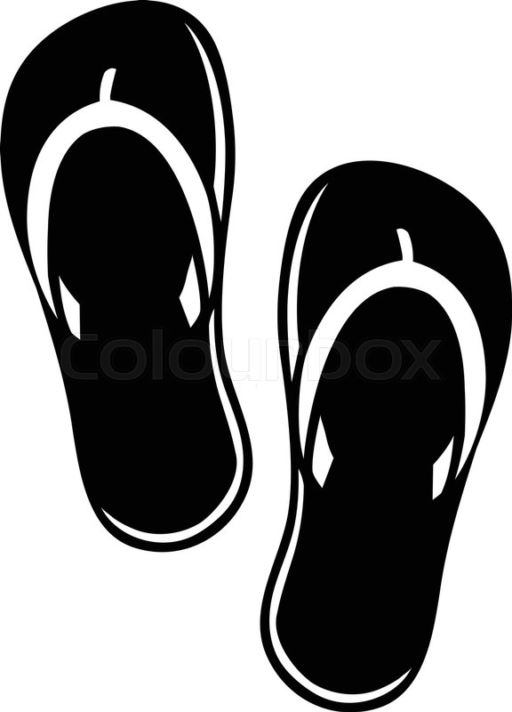 576x800 Flip Flop Shoe Vector Icon Stock Vector Colourbox