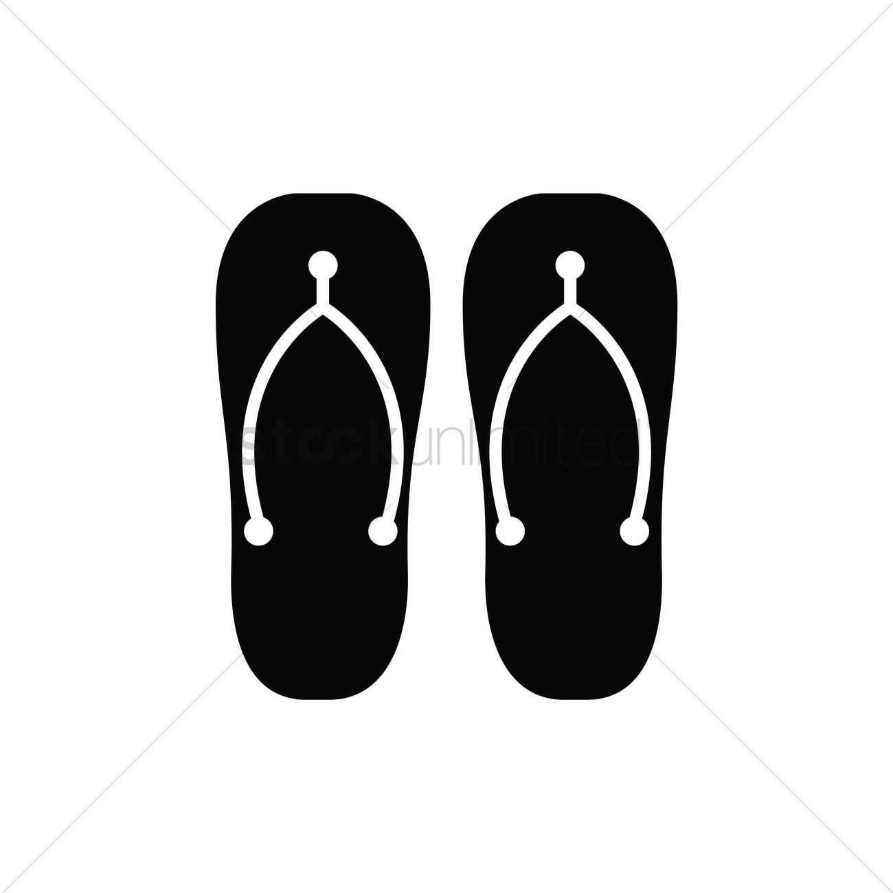 1300x1300 Flip Flops Vector Image