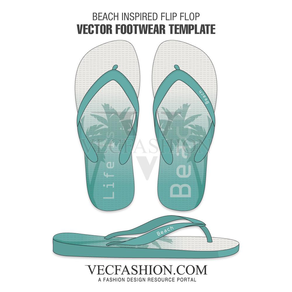 1000x1000 Beach Inspired Flip Flop
