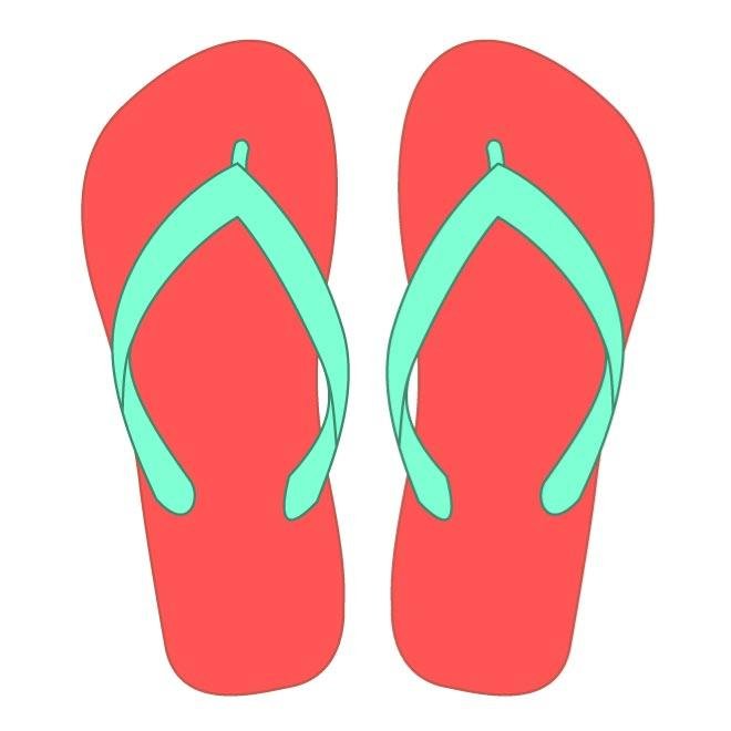 660x660 Free Vector Image Of Flip Flops Files, Vectors Graphics
