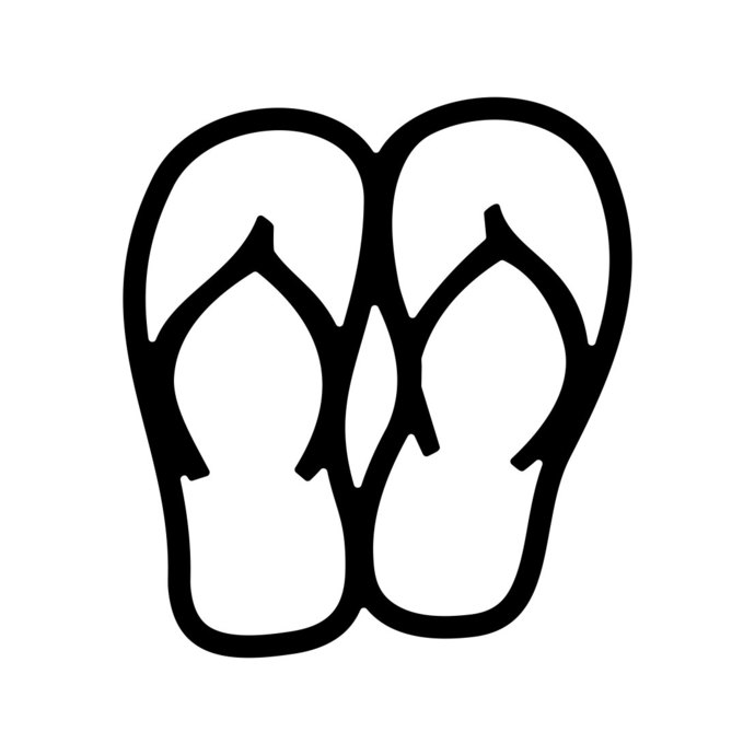 690x690 Flip Flops Beach Yeti Vacation Sandals