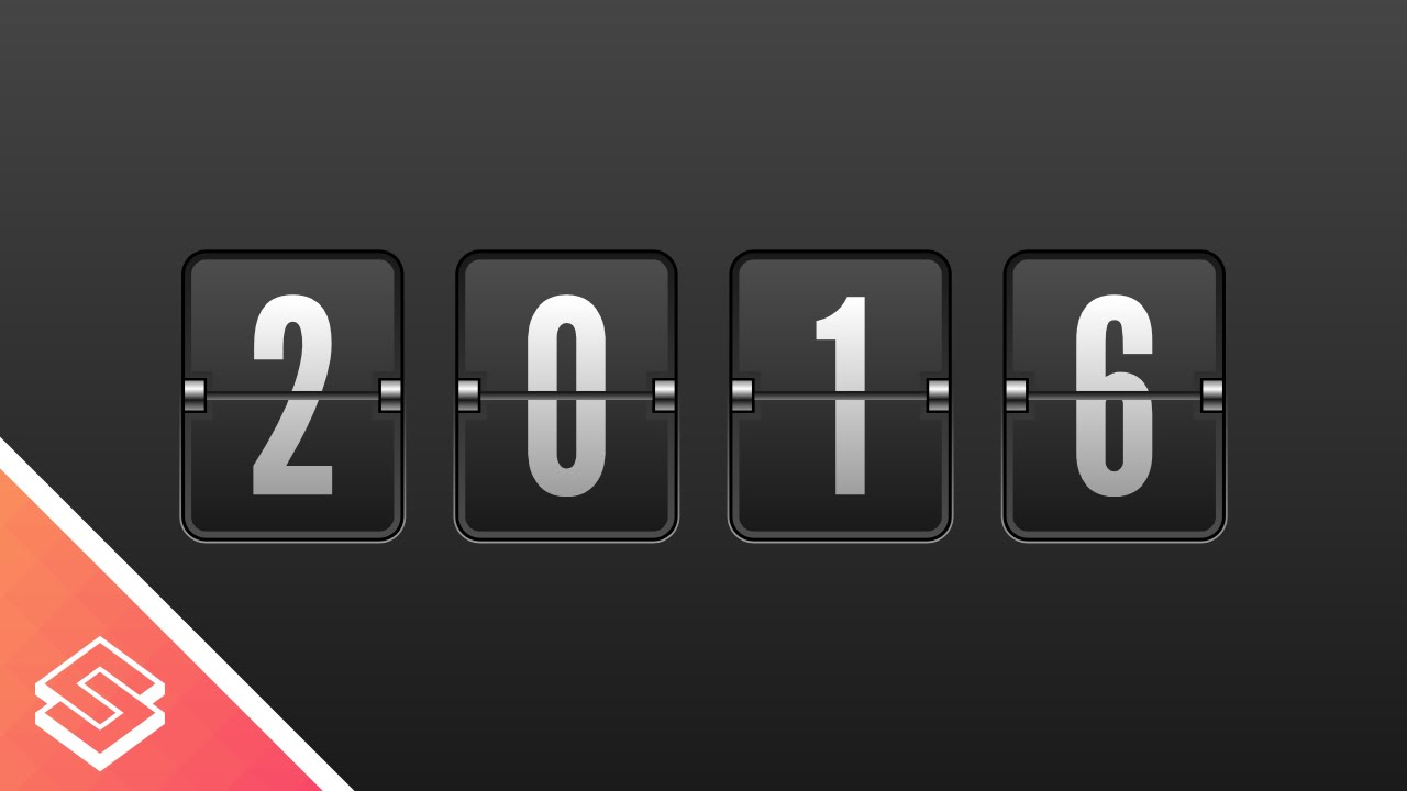 1280x720 Inkscape For Beginners Vector Flip Clock Digits