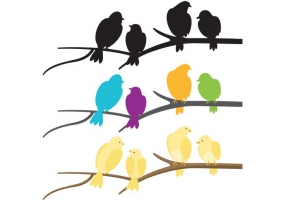 285x200 Flock Of Birds Vector Free Vector Graphic Art Free Download