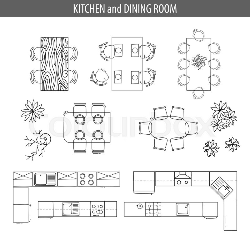 Floor Plan Furniture Vector at Vectorified.com | Collection of Floor