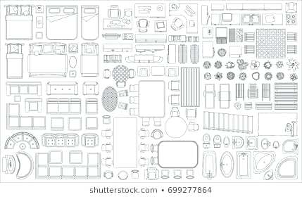 429x280 Floor Plan Furniture