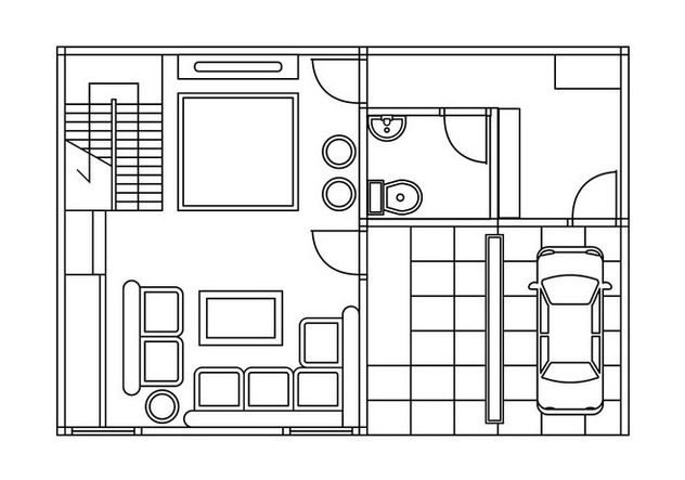 632x443 Floor Plan Vector Free Vector Download Cannypic