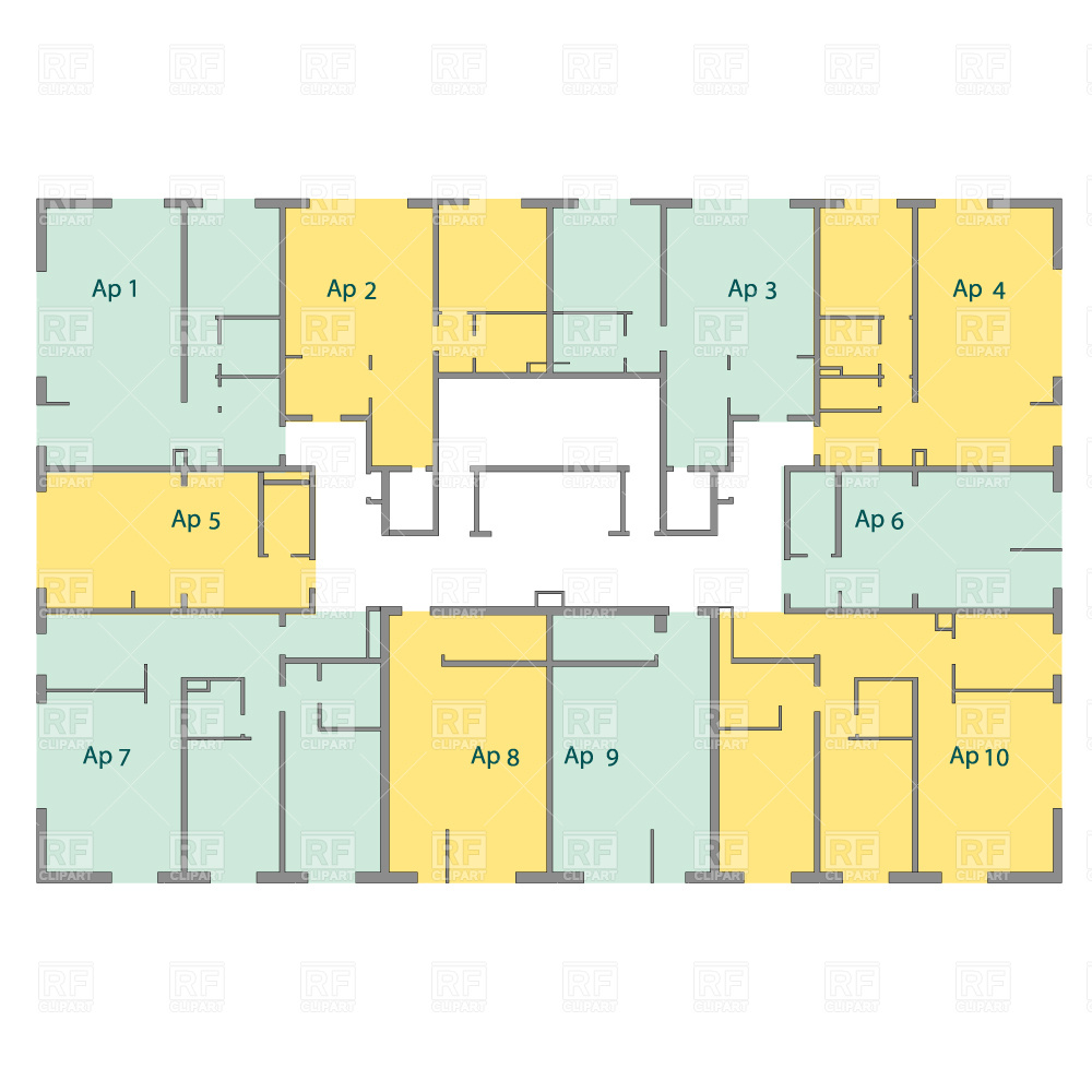 Floor Plan Vector at Vectorified.com | Collection of Floor ...