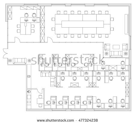 450x413 Floor Plan Office Furniture Symbols Design Standard Office