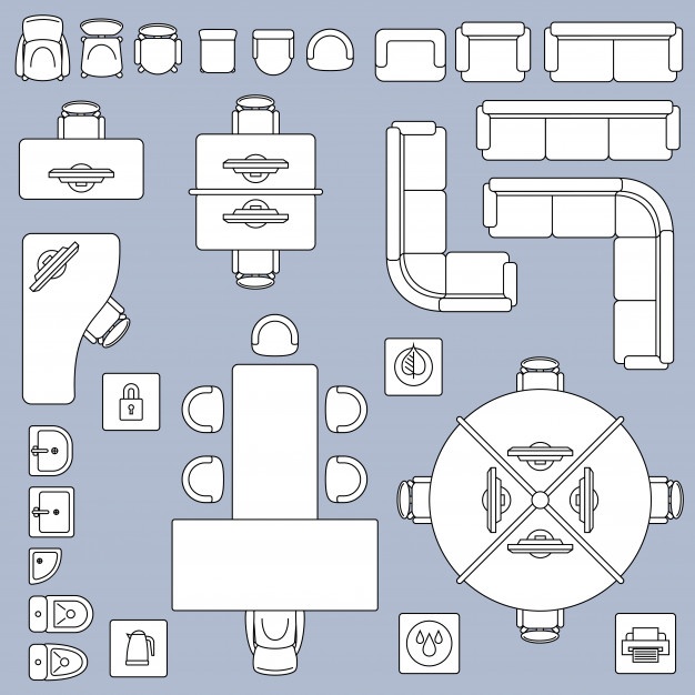 Floor Plan Vector Icons at Vectorified.com | Collection of Floor Plan