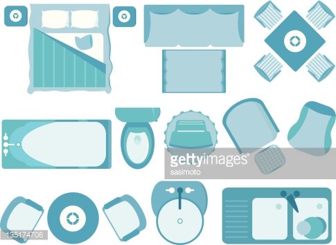 485x354 Simple Furniture Floor Plan
