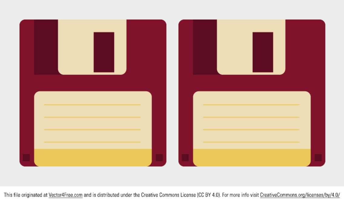 1136x670 Floppy Disk Vector