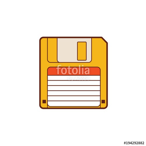 500x500 The Floppy Disk Vintage Diskette Classic Media Stock