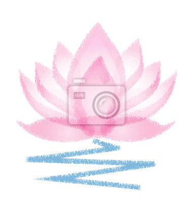 380x400 Logo Flor De Loto Vector Grunge Vinilos Para Vinilos