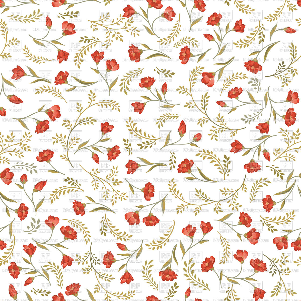 Floral Pattern Flower Seamless Background Vector Image 1200x1200 Floral Pattern Flower Seamless Background Vector Image