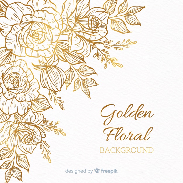 Golden Floral Background Vector Free Download 626x626 Golden Floral Background Vector Free Download