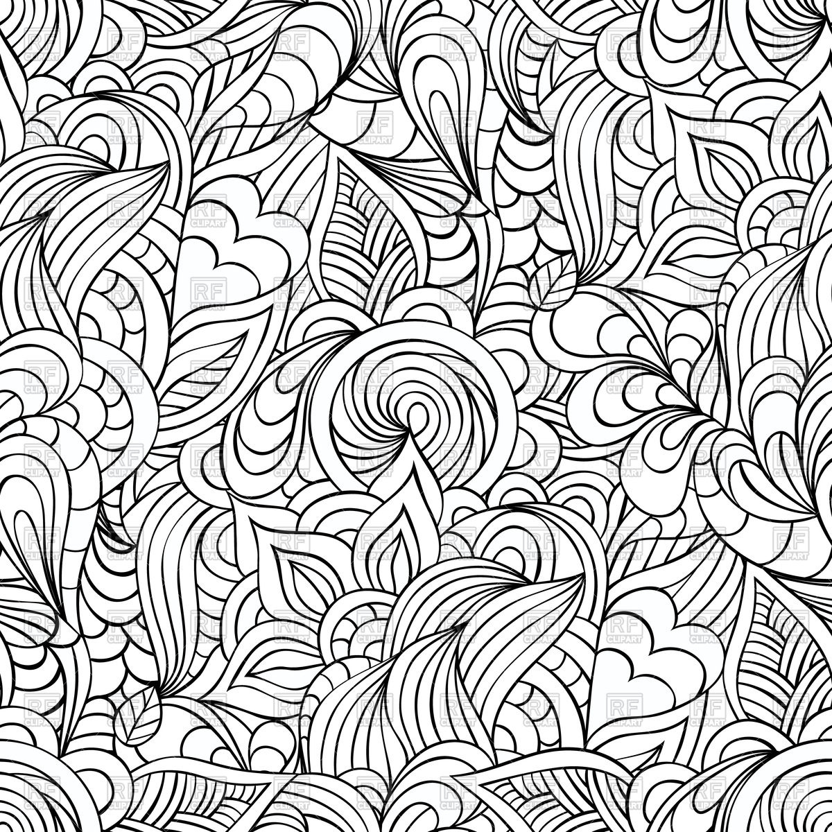 Hand Drawn Seamless Floral Background Vector Image Of Backgrounds 1200x1200 Hand Drawn Seamless Floral Background Vector Image Of Backgrounds