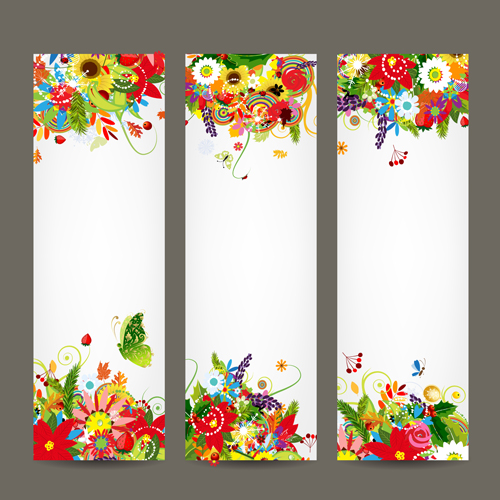500x500 Beautiful Floral Banner Vector Free Download