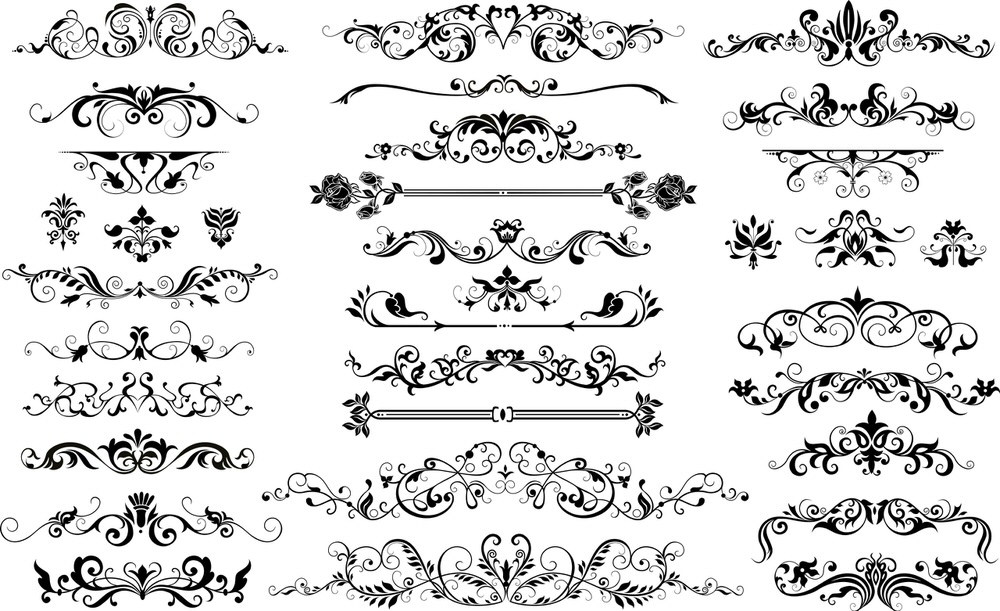 Floral Border Vector at Vectorified.com | Collection of Floral Border