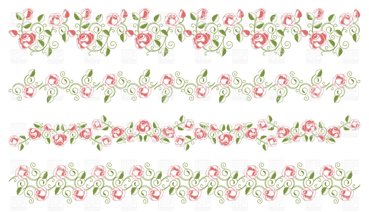 Set Of Elegant Floral Borders Vector Image Of Borders And Frames 1200x691 Set Of Elegant Floral Borders Vector Image Of Borders And Frames