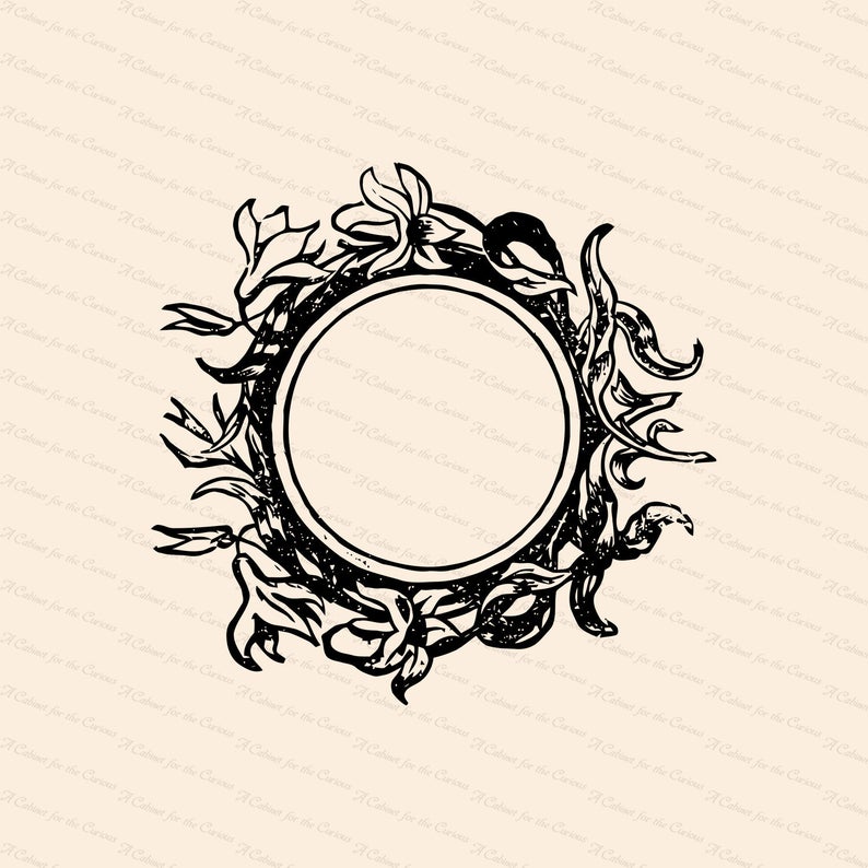 Vintage Lily Floral Border Vector Clipart Antique Victorian Etsy 794x794 Vintage Lily Floral Border Vector Clipart Antique Victorian Etsy