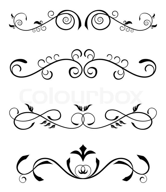 Vintage Floral Borders Stock Vector Colourbox 691x800 Vintage Floral Borders Stock Vector Colourbox