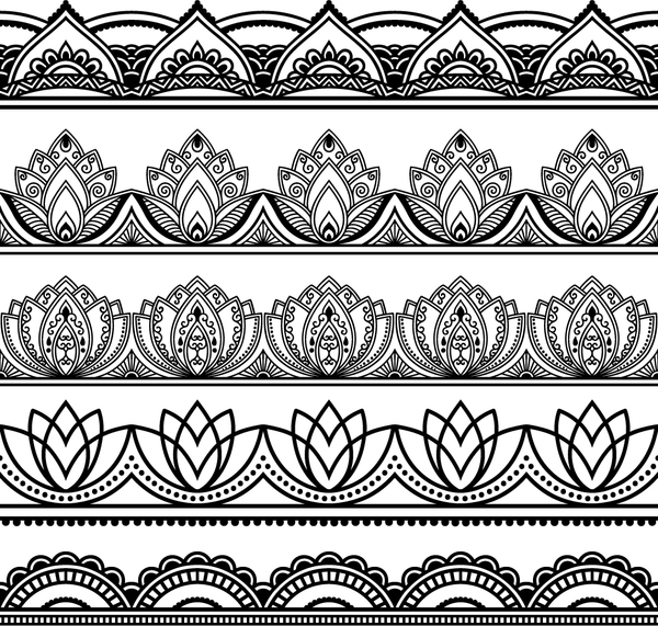 Black Floral Seamless Borders Vector Free Download 600x571 Black Floral Seamless Borders Vector Free Download