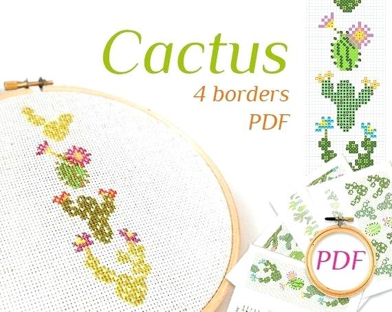 570x453 Floral Border Pattern Vector Free Download Flower Design Cactus