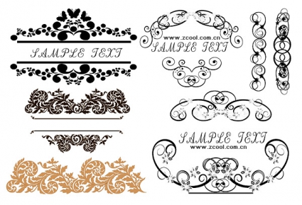 425x289 Stylish Floral Border Vector Free Vectors Ui Download