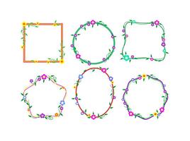 268x200 Floral Border Free Vector Art