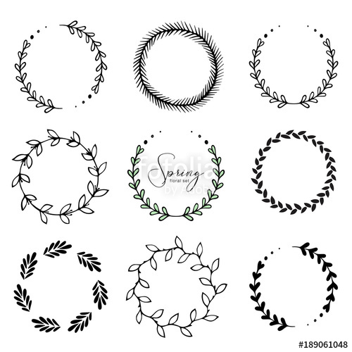 Floral Circle Vector at Vectorified.com | Collection of Floral Circle ...