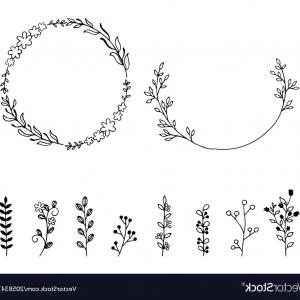 300x300 Branch With Leaves Laurel Wreath Floral Circle Vector Catchsplace