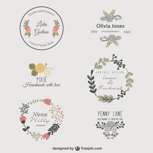 626x626 Vintage Floral Template Logos Free Vectors Ui Download