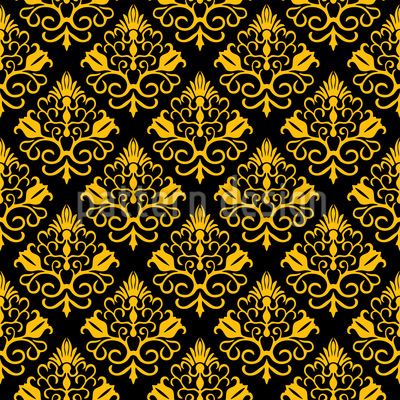 400x400 Elegant Floral Damask Vector Pattern