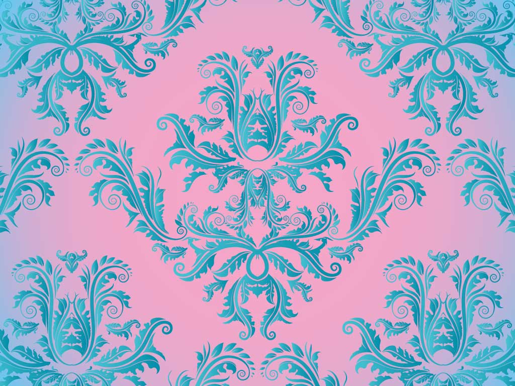 1024x768 Damask Pattern