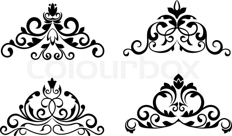 Floral Patterns And Borders For Design Stock Vector Colourbox 800x471 Floral Patterns And Borders For Design Stock Vector Colourbox