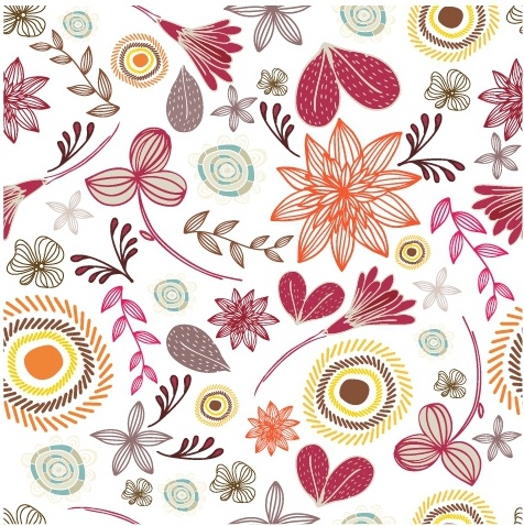 Seamless Floral Pattern Free Vector In Adobe Illustrator 476x478 Seamless Floral Pattern Free Vector In Adobe Illustrator