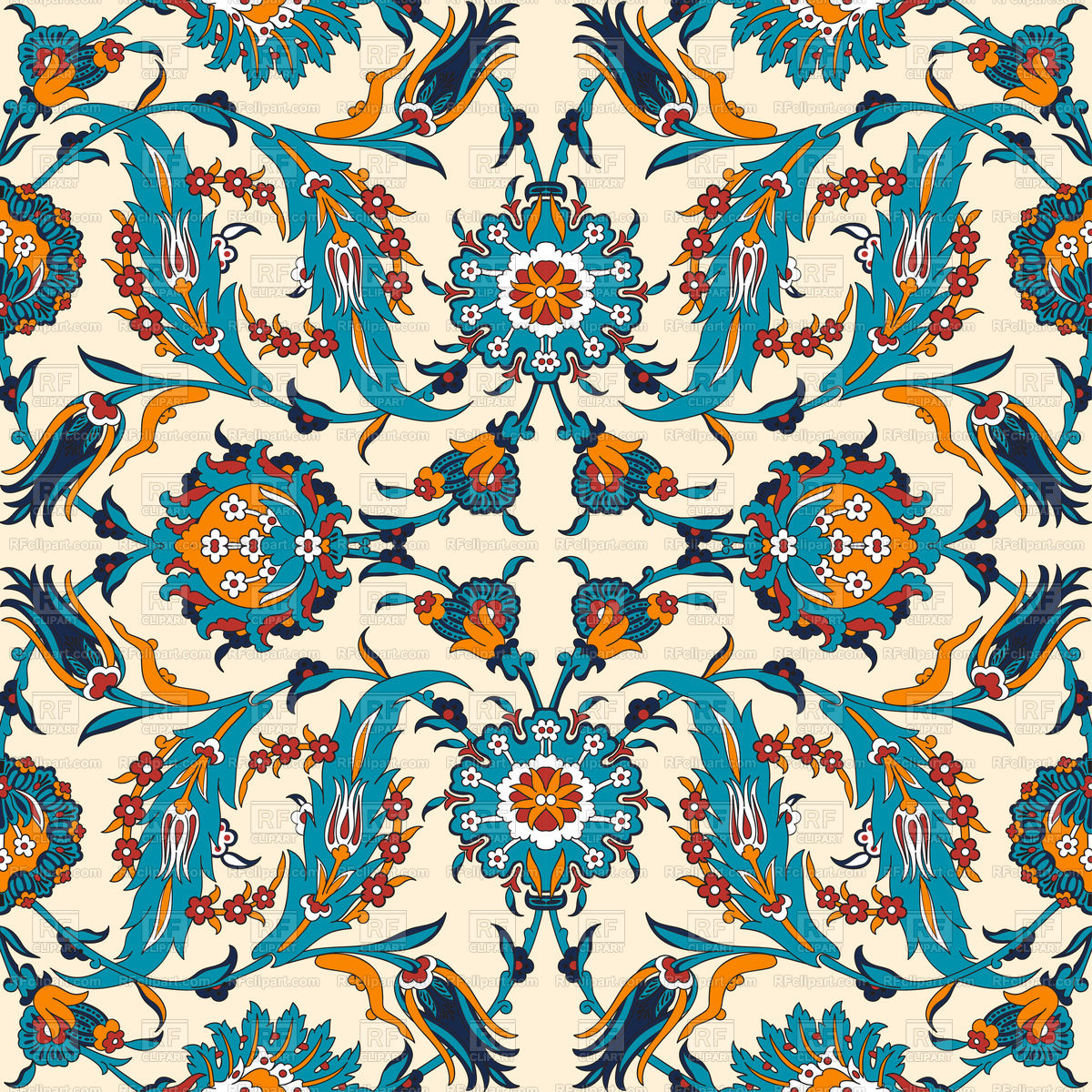 Arabesque Vintage Decor Floral Ornate Pattern Vector Image 1200x1200 Arabesque Vintage Decor Floral Ornate Pattern Vector Image