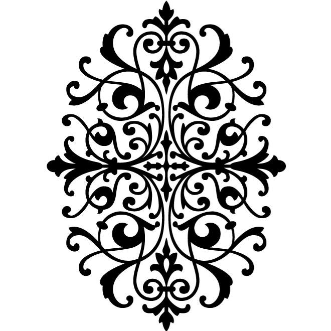 Black Floral Pattern Vector 660x660 Black Floral Pattern Vector