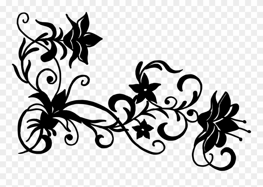 Free Flower Vector Silhouette 880x626 Free Flower Vector Silhouette