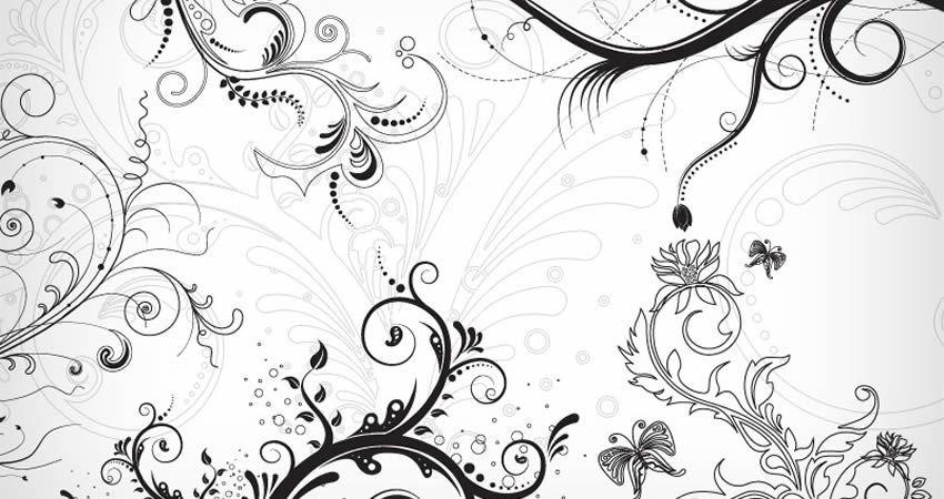 Highly Detailed Free Floral Vector Packs Templates 850x450 Highly Detailed Free Floral Vector Packs Templates