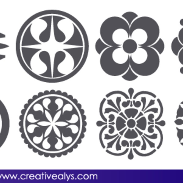 Free Vector Abstract Floral Design Elements Free Vectors Ui 600x600 Free Vector Abstract Floral Design Elements Free Vectors Ui