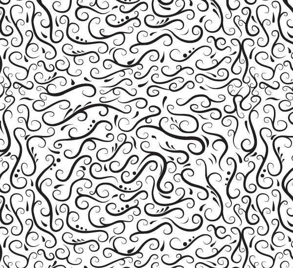 600x550 Floral Swirl Pattern Vector Free Download