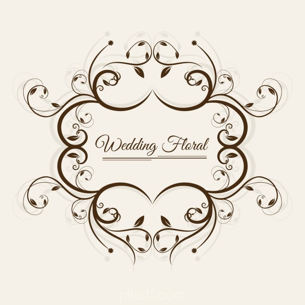 626x626 Wedding Floral Frame Vector Free Download