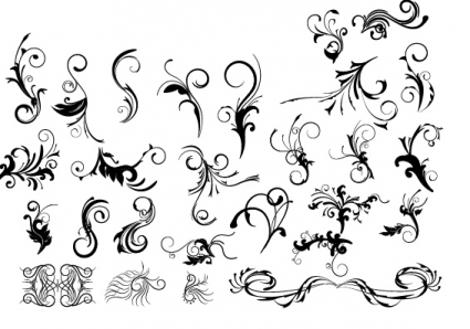 425x298 Decorative Floral Design Pack Vector Free Vectors Ui Download