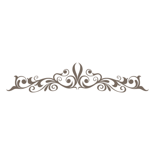 512x512 Floral Curves Decorative Divider
