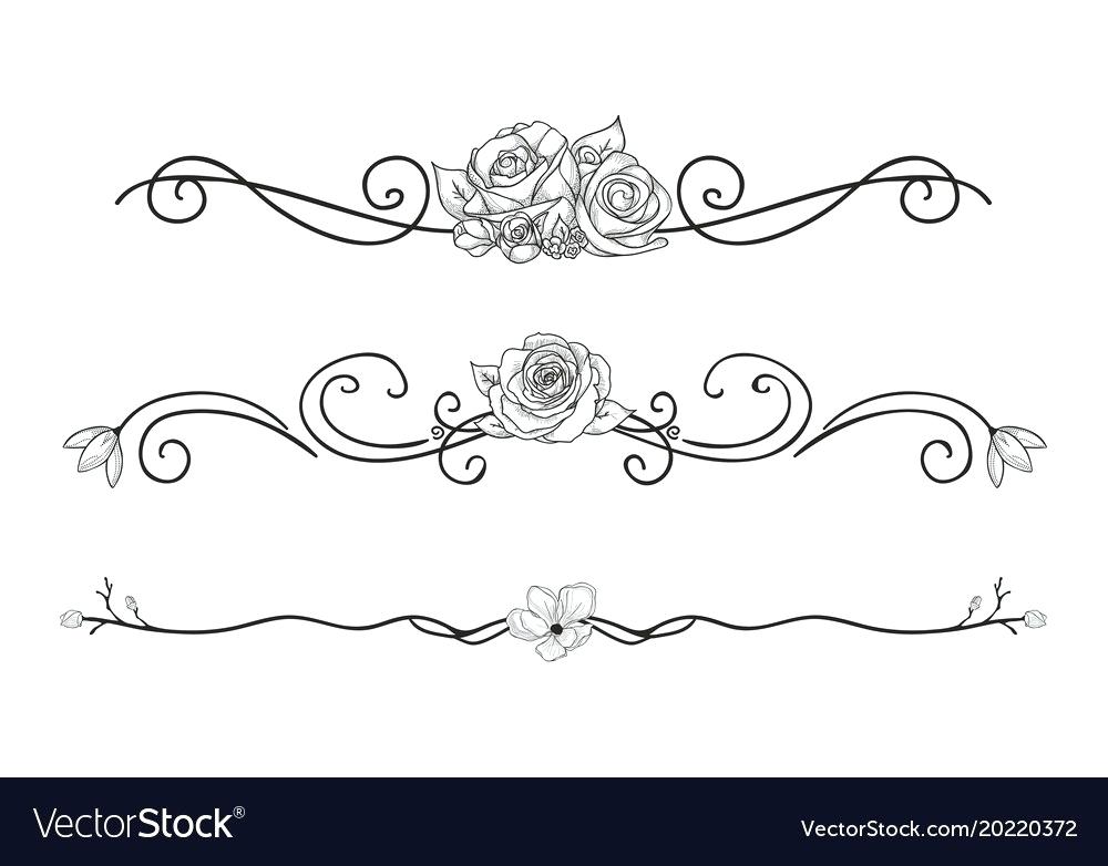 1000x782 Floral Divider