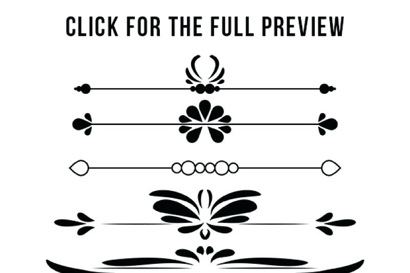800x533 Decorative Dividers Free Hand Drawn Line Png Floral Divider Clip