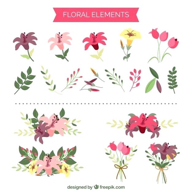 626x626 Flowers Elements Vector